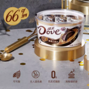 88VIP！Dove 德芙 醇黑66%纯可可脂黑巧克力252g*1碗