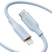 ANKER安克 MFi认证苹果快充线亲肤 适用iphone14/13手机iPad Type-C to Lighting苹果数据线0.9m蓝