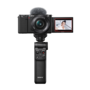 20点、PLUS会员、再降价：索尼（SONY）ZV-E10L Vlog微单相机 电池蓝牙手柄套装 APS-C画幅小巧便携 4K专业视频 黑色