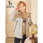 HAZZYS 哈吉斯 男童摇粒绒厚风衣