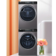 双11预售、PLUS会员：Haier 海尔 纤美系列 XQG100-BD14176LU1+HBNS100-FQ176U1 热泵式洗烘套装