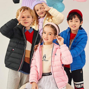 Hush Puppies 暇步士 2022秋冬新款 男女童仙护盾抗菌连帽羽绒服外套（105~170码）多色