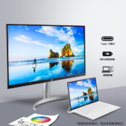 新低！LG乐金 27UP850N-W 27英寸IPS显示器 3840×2160、60Hz、HDR400、Type-C 90W