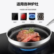 HZIB/赫巴兹 德国赫巴兹316不锈钢平底锅锅煎蛋神器家用电磁炉煎锅不粘锅1310