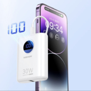 诺希 充电宝 Mini数显30W-白色 10000mAh