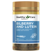 HealthyCare 越橘叶黄素胶囊 120粒 缓解眼疲劳 澳洲进口 护眼明目防屏幕蓝光保护视力 2瓶
