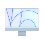 Apple iMac 24英寸 蓝色 4.5K屏 八核M1芯片(8核图形处理器) 16G 512G SSD 一体式电脑主机【定制机】Z12X