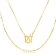 PLUS会员：CHJ JEWELLERY 潮宏基 XXG30000341 绫罗足金项链 42cm 2.55g