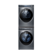 海尔（Haier）晶彩洗烘套装组合368洗衣机376洗烘组合全自动10KG热泵式烘干机套装 以旧换新 双擎热泵烘干+彩屏直驱智投洗衣机