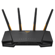PLUS会员：ASUS 华硕 TUF GAMING电竞特工系列 小旋风 双频3000M 家用千兆Mesh无线路由器 单个装 黑色