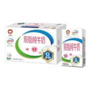 10点开始、限5000件、聚划算百亿补贴：伊利 脱脂纯牛奶 250ml*16盒