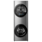 美的（Midea）洗衣机清风明月洗烘护一体式洗烘套装 家用10公斤全自动变频滚筒+10公斤热泵烘干机 智能投放MGH20VEIY