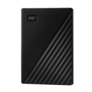 西部数据wd my passport 移动硬盘 AES加密2.5英寸usb3.0便携外接机械磁盘存储 黑色【官方标配】 5TB：WDBPKJ0050BBK /BL/RD