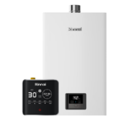 双11预售、PLUS会员：Rinnai 林内 16升 恒温系列 燃气热水器零冷水两件套 CPU黄金窄比 RUS-16GD31+SG（JSQ31-GD31）