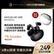 HAYLOU 嘿喽 W1 ANC蓝牙耳机塞主动降噪楼氏动铁圈无线新款