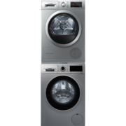 博世（BOSCH）洗烘套装4系10+9KG全自动滚筒洗衣机家用热泵烘干机 冲锋衣洗烘 WGA152X80W+WTW875681W 以旧换新