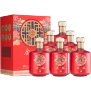 金六福窖陈玖号五粮酿造 浓清兼香型白酒 50.8度 婚宴用酒 500ml*6瓶 整箱装