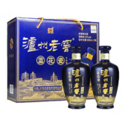 京东百亿补贴：泸州老窖 蓝花瓷头曲礼盒 浓香型白酒 52度升级版 500ml*2礼盒装 中秋礼品
