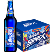 雪花（SNOW）啤酒 勇闯天涯系列 整箱装 SuperX 8/9度500ml*12瓶超级勇闯
