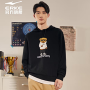 ERKE 鸿星尔克 男款运动连帽卫衣 51222302038