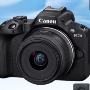 京东百亿补贴：佳能（Canon）EOS R50微单相机 4K数码高清旅游vlog视频 小型便携 r50直播照相机 R50 RF-S 18-45 STM镜头套机 黑色