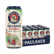 Paulaner/保拉纳/柏龙德国进口啤酒 白啤听装500ml*24听 整箱