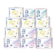 ABC 日夜卫生巾套装 (清凉舒爽日用24草莓*8片*3包+轻透薄夜用32.3cm*3片*2包+迷你日用19cm*8片)