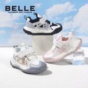 BeLLE 百丽 童鞋儿童运动鞋子2023夏季新款软底防滑轻便单网透气休闲百搭