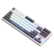 PLUS会员：AULA 狼蛛 F87 有线机械键盘 87键 灰木轴V 3 RGB+凑单品