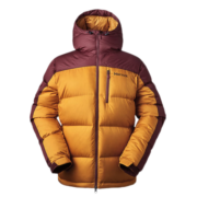 土拨鼠（Marmot）秋冬运动鹅绒防风轻便700蓬面包羽绒服男户外 金砂黄/萄葡红7854 L 欧码偏大
