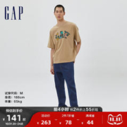 Gap 盖璞 男装秋季新款纯棉美式牛仔裤455450休闲直筒长裤