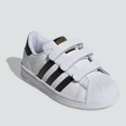 最大35码！adidas Superstar 中童款魔术贴板鞋