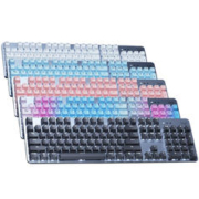 logitech 罗技 K845背光有线机械键盘TTC轴电竞游戏青茶红轴办公打字104键帽