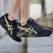 31日20点、双11预告：ASICS 亚瑟士 GEL-CONTEND 4 男子网面跑鞋 黑色/金色