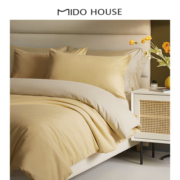 MIDO HOUSE铭都100支新疆长绒棉全棉床上纯棉被套春秋磨毛四件套 1.5m床单款