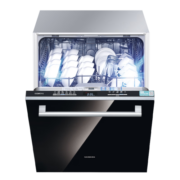 西门子（SIEMENS）14套大容量嵌入式洗碗机升级款636pro  智能开门烘干 一级水效 洗消一体 SJ63EX00KC（含黑门板）