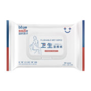 有券的上、PLUS会员： 蓝帆医疗（blue sail+）卫生杀菌湿厕纸 40片/包*2件