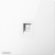 西门子（SIEMENS） 【清单报价】皓彩雅白色无边框大面板 开关插座面板家用暗装86型 电脑插座（超五类）
