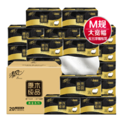 88VIP：Breeze 清风 抽纸巾原木黑金 M规3层100抽20包
