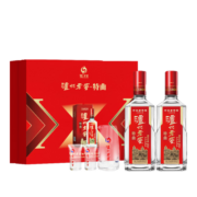 泸州老窖（LUZHOULAOJIAO）高度浓香型白酒 地道川酒 送礼收藏 商务宴请 中华老字号 特曲 52%vol 500ml*2 礼盒装