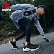 匹克（PEAK）【11.11预售】2023秋季新款休闲防泼水轻质软底跑步鞋男 黑色/大白(男) 39