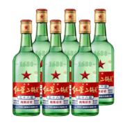 88VIP：红星 500ml*6 绿瓶 1680 二锅头 纯粮清香 56%vol 清香型白酒