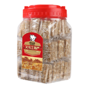 PLUS会员、需首购：阿玛熊 传统手工白芝麻花生酥糖罐装500g 独立包装