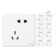 Schneider Electric 施耐德电气 皓呈系列 新国标开关插座面板 正五孔十只装*2件