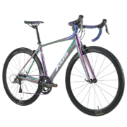 闭眼买、预售：喜德盛（xds）公路自行车RC500通勤代步R2000变速 X6铝合金车架  破风轮组16速 变色龙紫白 700C*510