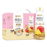 蒙牛 阿慕乐 燕麦黄桃味发酵乳酸奶 210g*10瓶*4箱