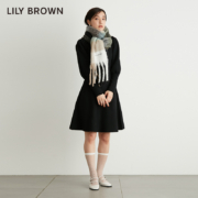 Lily Brown 莉莉布朗 2003秋季新款女士蝴蝶结系带针织连衣裙 LWNO234235