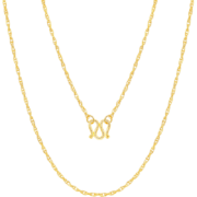 需PLUS会员全品券：CHJ JEWELLERY 潮宏基 生生相依黄金项链 约3.25g 链长约42cm