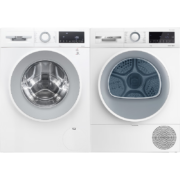 再降价、双11预售：BOSCH 博世 WGA152000W+WQE252U0AW 洗烘套装 10+10KG 云朵白