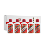 茅台（MOUTAI）飞天 53度 酱香型白酒 50ml*5瓶 白色条盒装